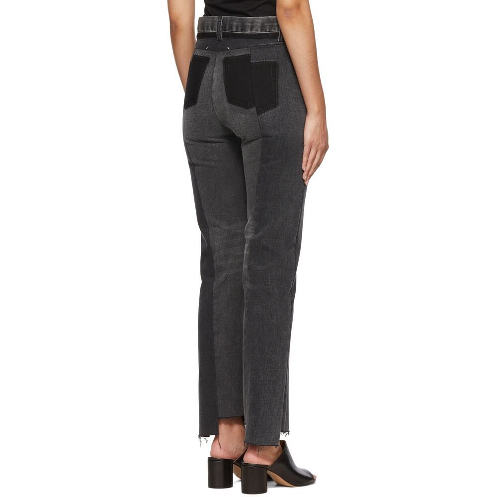 Maison Margiela Black High Rise Straight Leg Jeans FR 36 US 4 NWT - Picture 6 of 12